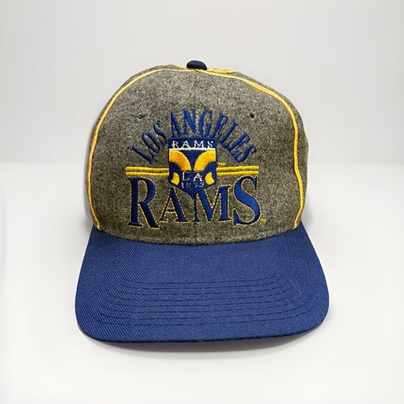 Vintage 90s The Game NFL Los Angeles Rams Adjustable SnapBack Hat Baseball Cap - Picture 1 of 8
